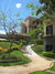 Condo walkway to the pool