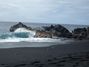 Black sand beach